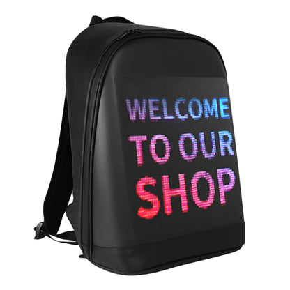 Backpack LED Display Screen Walking Advertising Backpack School Laptop Bags